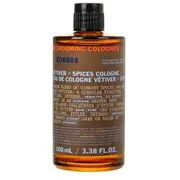 Korres atēnu kopšanas vetivera un garšvielas Eau de Cologne 100Ml Athenian Grooming Vetiver Spices