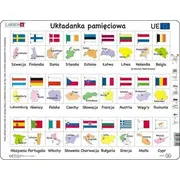 Larsen Eiropas Savienības mīkla Karogi. galvaspilsētas Unia Europejska Flagi. stolice