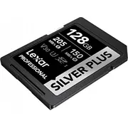 Lexar Professional Silver Plus Sdxc 128 Gb 10. klases Uhs-I/U3 V30 karte Lsdsipl128G-Bnnng Karta Class