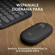 Logitech tastatūras un peles kombinācija operētājsistēmai Mac 920-012244 Klawiatura mysz Pebble Combo dla