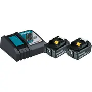 Makita Set lādētājs 2 x akumulators 197490-7 Zestaw akumulator