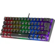 Marsa spēļu Mk60Bus mehāniskā tastatūra Rgb Blue Switch Asv Mars Gaming Mechanical Keyboard Us
