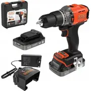 Melnais Decker Akku-Schlagbohrschr. Kof Bcd383D2Xk BlackDecker 18V 2X2Ah.