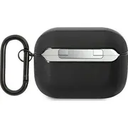 Mercedes Amg ādas lielais logotips  Airpods Pro korpuss Melns Leather Big Logo Etui czarny