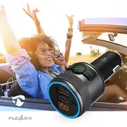 Nedis Car Fm raidītājs melns modulatori Catr3024Bk 5412810451821 Transmiter Transmitter czarny modulators