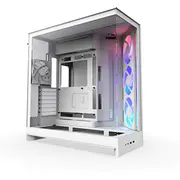 Nzxt H9 Flow Rgb 2025 Midi torņa korpuss ar baltu logu Obudowa Tower Oknem