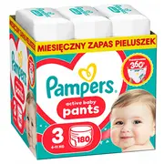 Pampers Autiņbiksītes Active Baby 3 6-11 kg. 180 gab. Pieluchomajtki szt.