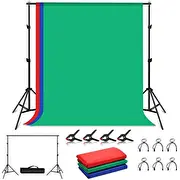 Puluz komplekts/statīvs fotogrāfisko fonu uzstādīšanai 2X2M fotografēšanas foni 3 gab Pkt5204 Zestaw/Statyw do mocowania fotograficznego fotograficzne szt