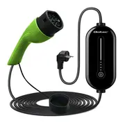 Qoltec Mobile Ev elektromobiļu lādētājs ar regulēšanu 3.5Kw 230V Lcd Led 5M Mobilna do samochodu elektrycznego 2W1 Typ2