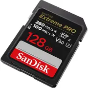 Sandisk Extreme Pro Sdxc karte Sdsdxep-128G-Gn4In Karta Gb Class Uhs-Ii/U3 V60