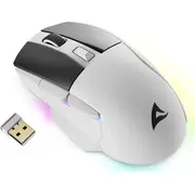 Sharkoon Skiller Sgm50W pele Balta. ieskaitot uzlādes staciju Mysz white. including charging station