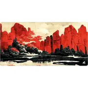 Sharkoon Skiller Sgp40 D11 spēļu peles spilventiņš Sarkans/Daudzkrāsains Gaming Mouse Pad Red/Multicolor