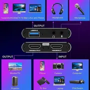 Signāla pārraides sistēma av roger Roger Hdmi Vaido įraShymo Cortelė Usb 3.0 Hdcp 2.2 System przekazu Av vaizdo 4K60Fps
