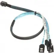 Silverstone zils Sst-Cps05 Sff Sata x4. 0.5M. Niebieski