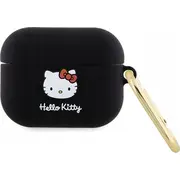 Sourcing Hello Kitty Hkap3Dkhsk Airpods Pro vāciņš melns/melns Silikona 3D Head Cover black/black Silicone