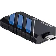 Adata Sc735 1Tb ārējais Ssd disks. melns un zils Sc735-1000G-Ccbk/Bu Dysk Czarno-Niebieski