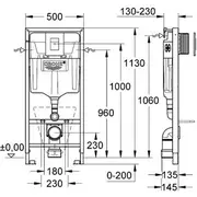 Stelāža Grohe Rapid Sl Fresh 5 1 bļodā černija 38827000 Do miski