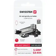 Swissten S-Grip G3-Av4 Gravity Air-Vent automašīnas turētājs Car Holder