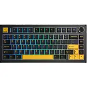 Tastatūra Aula F75 En/Ru izkārtojums Mehāniskā tastatūra pēc pieprasījuma Pērkona melna Klawiatura En Ru Mechaniczna klawiatura Thunder czarny