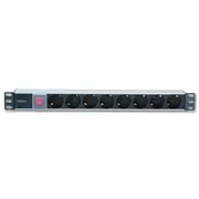 Techly Power strip Pdu 19 1U 8X Schuko 3M I-Case Strip-81Ud Listwa