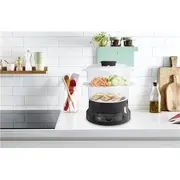 Tefal Food Steamer Vc139810 Melns. 800 W. Tilpums 6 L. Grozu skaits 2 Black. Capacity Number of baskets