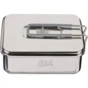 Tūristu krāsns Esbit cietās degvielas plīts 1100 ml tērauds Kuchenka turystyczna Solid Fuel Cookset steel