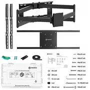 Tv komplekts Acc Wall /Black M8L-B Onkron 4262392440000 Set Mount/42-110/Black