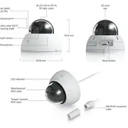 Ubnt Uvc-Ai-Dome-B-Ai Dome Poe kamera. 8Mp. Černá Uvc-Ai-Dome-B Ai