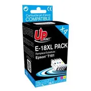 Umbrint Epson melns/krāsa Uprint E-18Xl Black/Color E-18Xl-Pack4-Up
