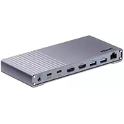 Unitek Triple Usb4 dokstacija. 120W barošanas avots Stacja 40Gb/S.zasilacz