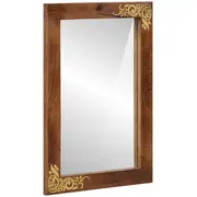vidaXL vannas istabas spogulis 50X70X3 cm mango masīvkoka Lustro litego drewna