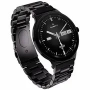 Viedpulkstenis Garett Electronics Quantum melnais tērauds Smartwatch czarny stalowy