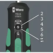 Wera 7515 Kraftform droša griezes momenta ātruma skrūvgriezis 2-6 Nm Safe-Torque Speed Torque Screwdriver 2-6Nm