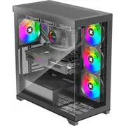 Xilence Midi Xg171 Gleam Black X818.Argb korpuss Obudowa