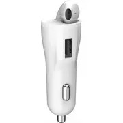 Xo xo lādētāja automašīnas lādētājs Bluetooth Cb1 Biała 1Usb 18W samochodowa bluetooth