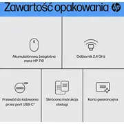 710 uzlādējama klusā pele Rechargeable Silent Mouse