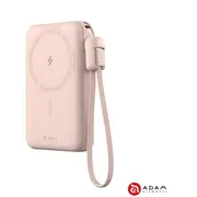 Adam Elements Vionta C2 Pro magnētiska bezvadu barošanas banka iPhone/Apple Watch 10000 mAh rozā Magnetyczny powerbank bezprzewodowy do