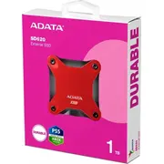Adata Sd620 1Tb ārējais Ssd disks melns un sarkans Sd620-1Tcrd Dysk Czarno-Czerwony