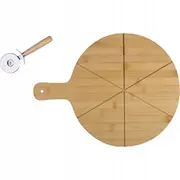 Alpina Picas servēšanas komplekts. dēlis 34 cm nazis Zestaw do serwowania pizzy deska