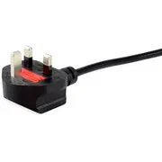 Aprīkojums Iec-Stromekabel C13 10M St/Bu Schwarz Equip Iec-Stromkabel Uk-Bs1363 schwarz