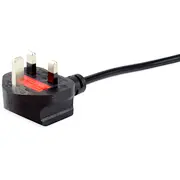 Aprīkojums Iec-Stromekabel C13 St/Bu Schwarz Equip Iec-Stromkabel Uk-Bs1363 7.5M schwarz