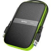 Ārējais cietais disks Silicon Power melni zaļš Sp010Tbphda60S3K Dysk Hdd Armor A60 1Tb Czarno-Zielony