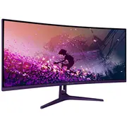 Arozzi Nova 34 izliekts datora monitors 86.4 cm collas 3440 x 1440 pikseļi Quad Hd Led violets Curved monitor komputerowy px Fioletowy