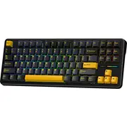 Aula blīve F87 Thunder Black Greywood slēdzis Rgb tastatūra Klawiatura gasket Graywood switch