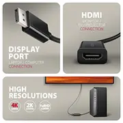 Axagon Rvd Displayport - Hdmi pārveidotājs adapteris. Rvd-Hi20N. 2.0B konwerter adapter. 4K/60Hz
