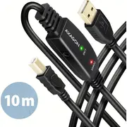 Axagon Usb-A Usb-B Usb kabelis melns Adr-210B Kabel Czarny