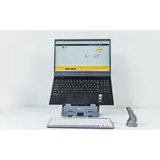 Bakkerelkhuizen statīvs Bakker Elkhuizen klēpjdatoru un planšetdatoru Halterung Flextop 170 tumši pelēks Stojak Laptop und Tablet Dark Grey