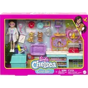 Barbie Mattel Chelsea leļļu veterinārā komplekts Hgt12 Lalka Zestaw weterynarz