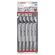 Bosch finierzāģa asmens T 345 Xf Brzeszczot do wyrzynarek 5Szt.
