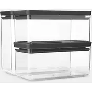 Brabantia glabāšanas kastes komplekts garšīgs 3 gab. Tumši pelēks 230783 storage box set Tasty pcs. Dark Grey